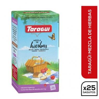 TARAGUI Té Mezcla Hierbas x 20 Sobres