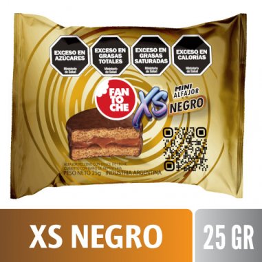 FANTOCHE Alfajor XS Negro 25g X 20u