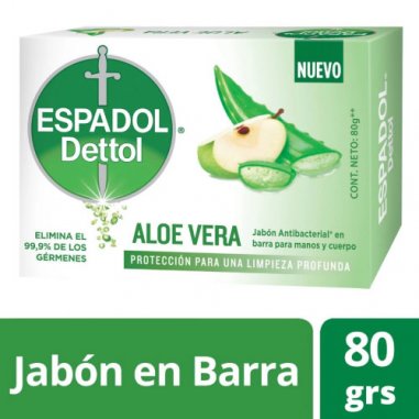 ESPADOL Jabon Antibacterial Aloe 80g