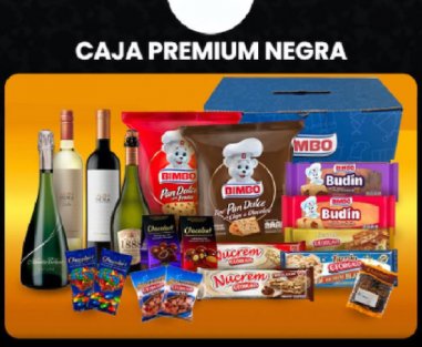 CAJA NAVIDEÑA PREMIUM( NEGRA)