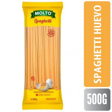 MOLTO Fideo Huevo Spaghetti 500gr