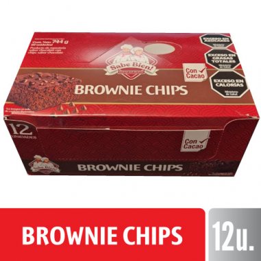 SABE BIEN Brownie Chips X 12 Unidades