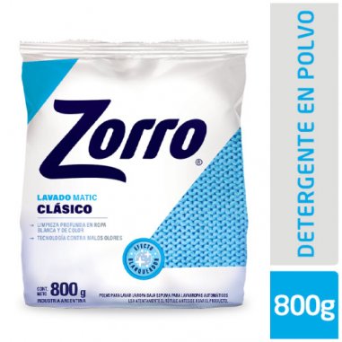 ZORRO Clasico Polvo Matic 800gr