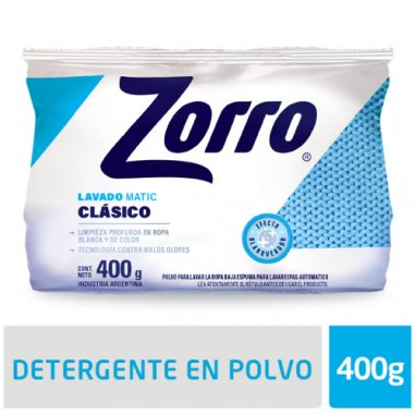 ZORRO Clasico Polvo Matic 400gr