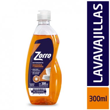 ZORRO Ultra Lavavajillas Naranja 300ml