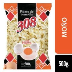 308 Fideo Huevo Moño 500gr