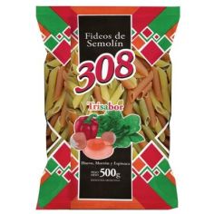 308 Fideo Mostachol Trisabor 500gr