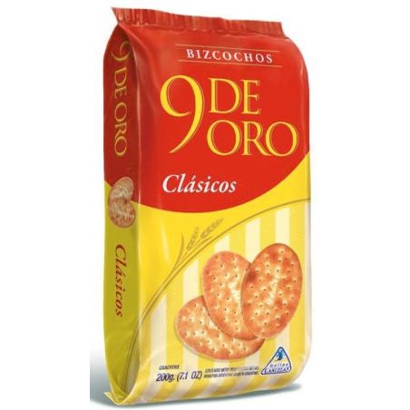 9 DE ORO Bizcocho Grasa 200gr