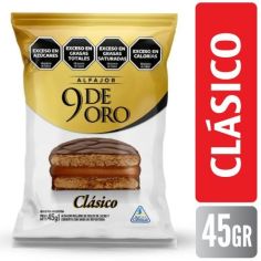 9 DE ORO Alfajor Negro 45Gr