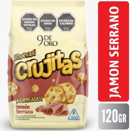 CRUJITAS Galletas Jamon Serrano 120G