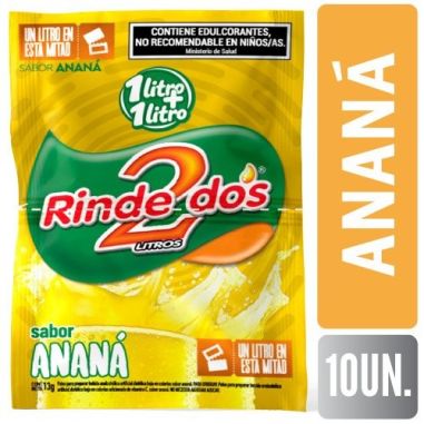 RINDE 2 JUGO 1+1  Anana 13GR X 10UN