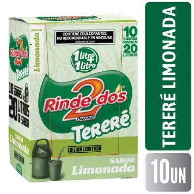 RINDE 2 JUGO 1+1 Terere Limonada 13gr X 10un