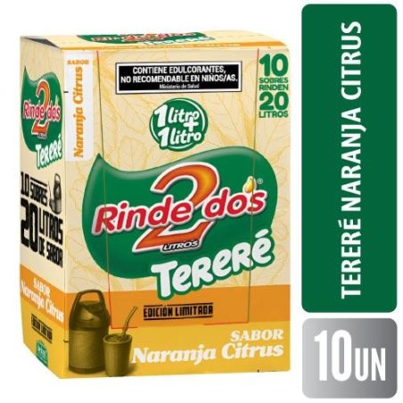 RINDE 2 JUGO 1+1 Terere Nja. Citrus 13gr X 10un